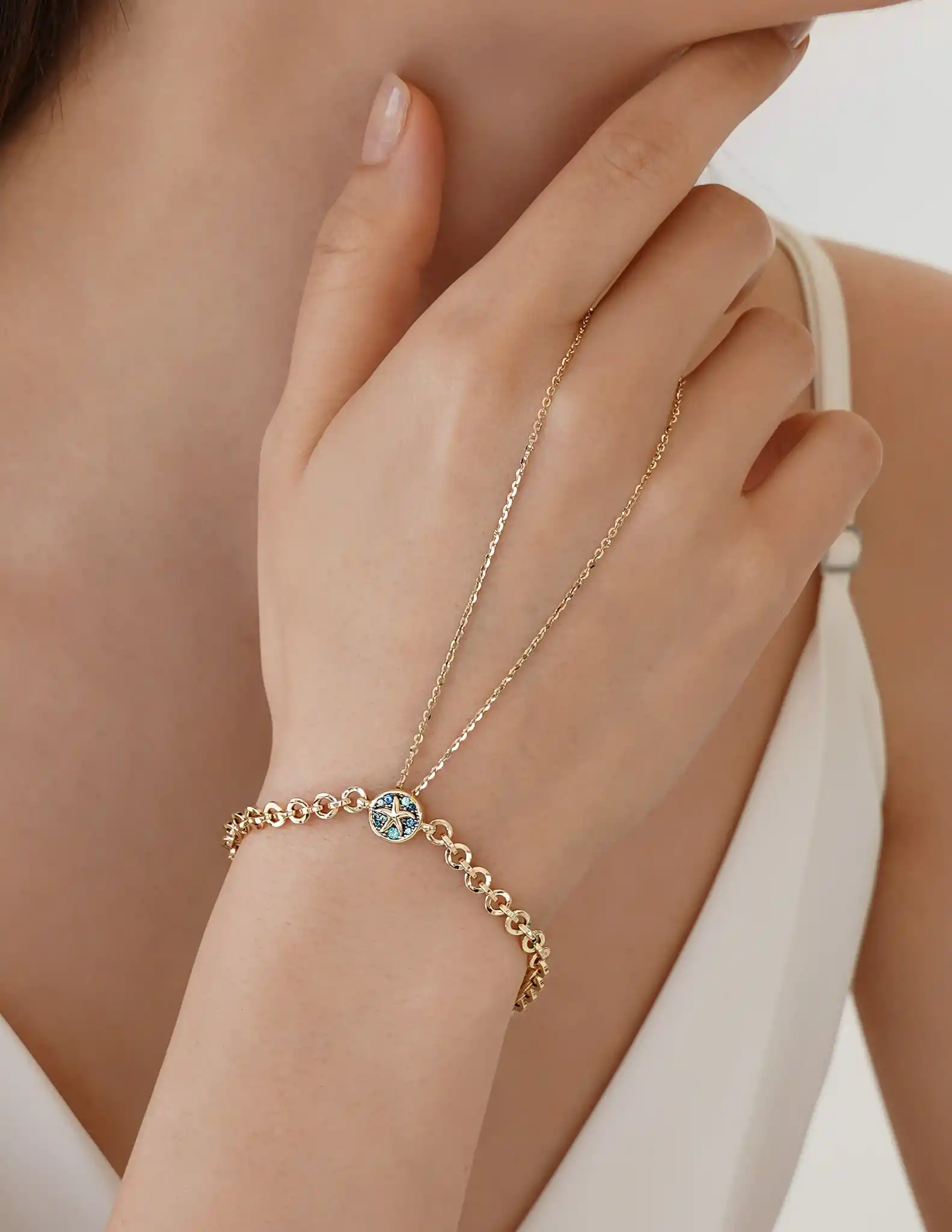 Deniz Yıldızı Figürlü Bileklikli Şahmeran