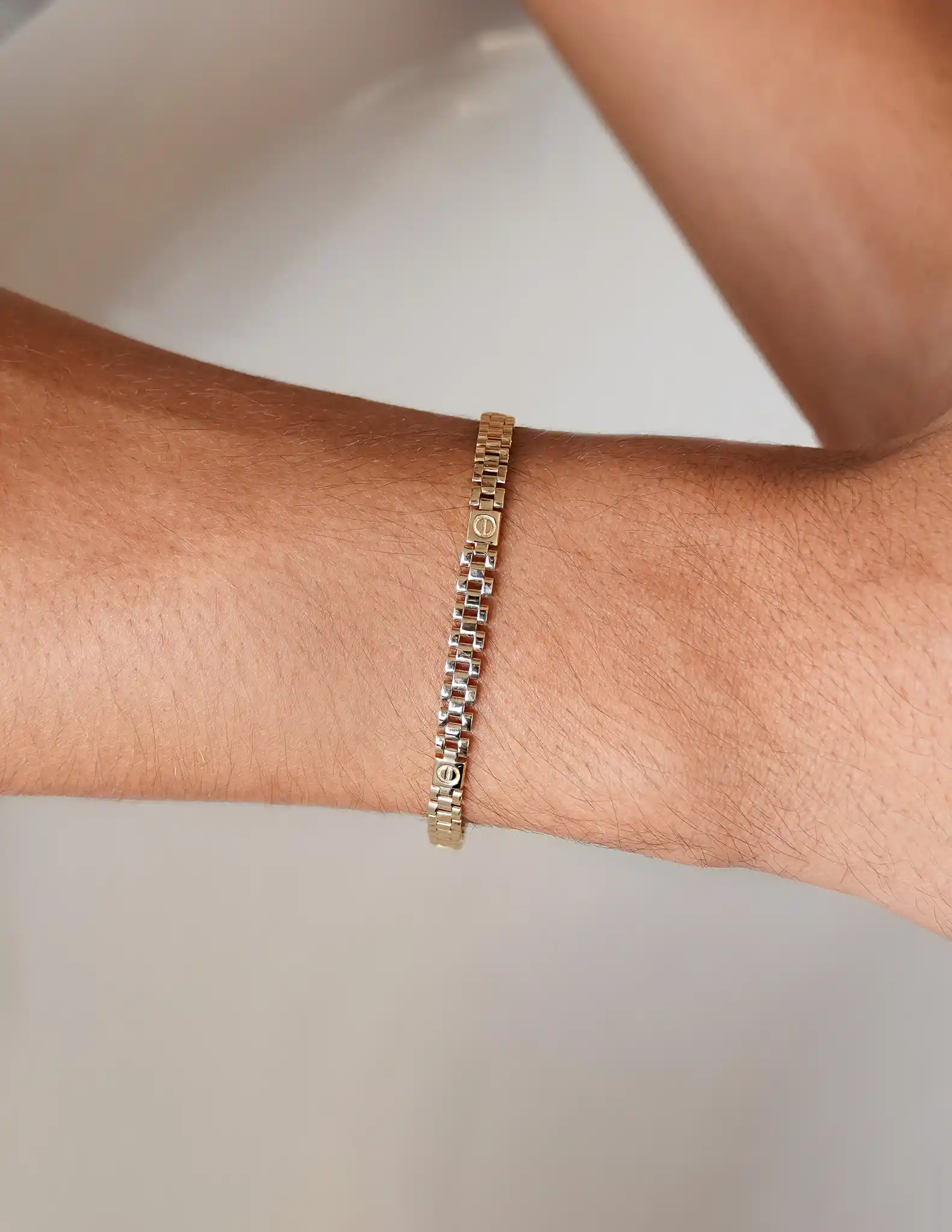 Altın Erkek Zincir Bileklik