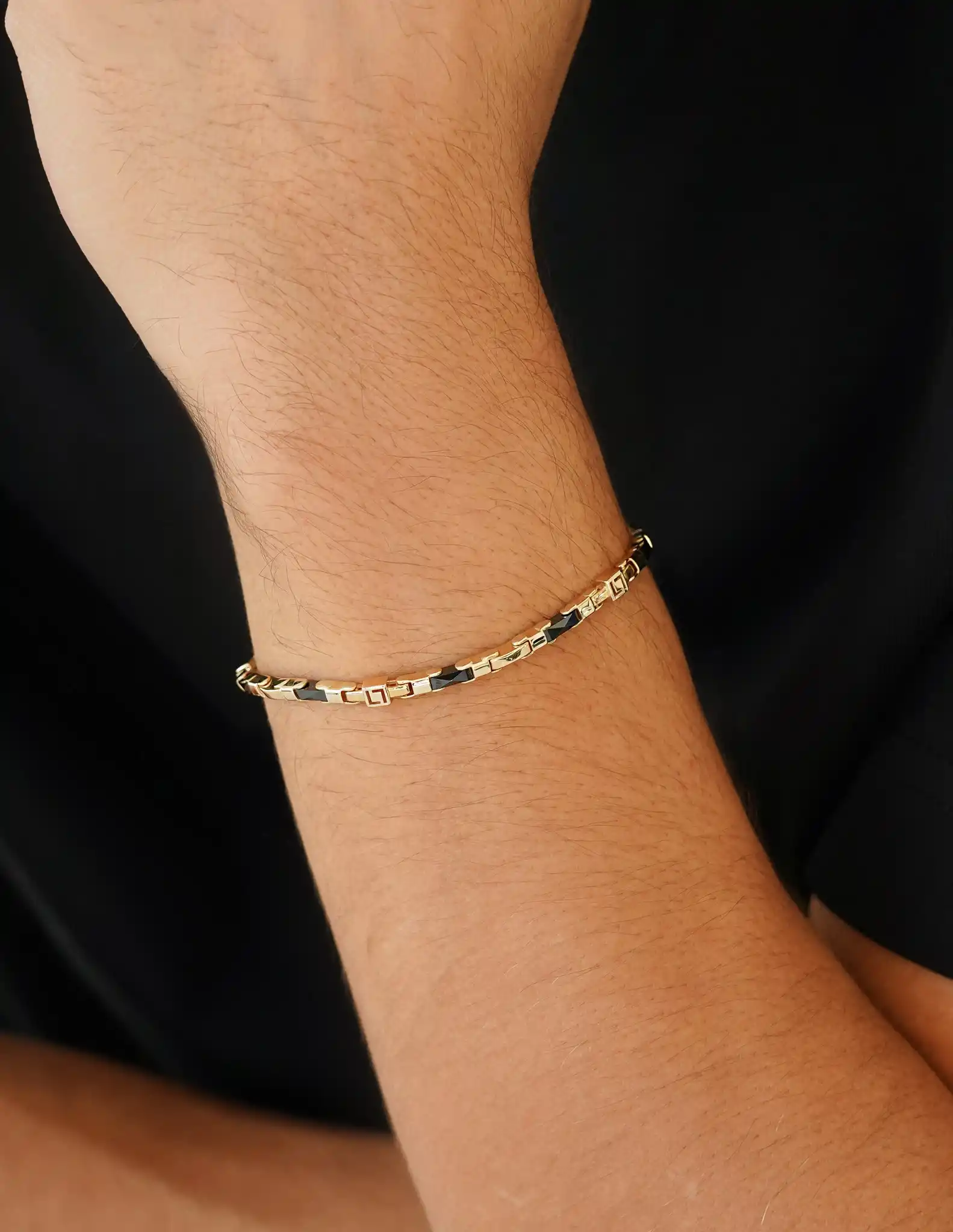 Altın Tasarım Erkek Bileklik