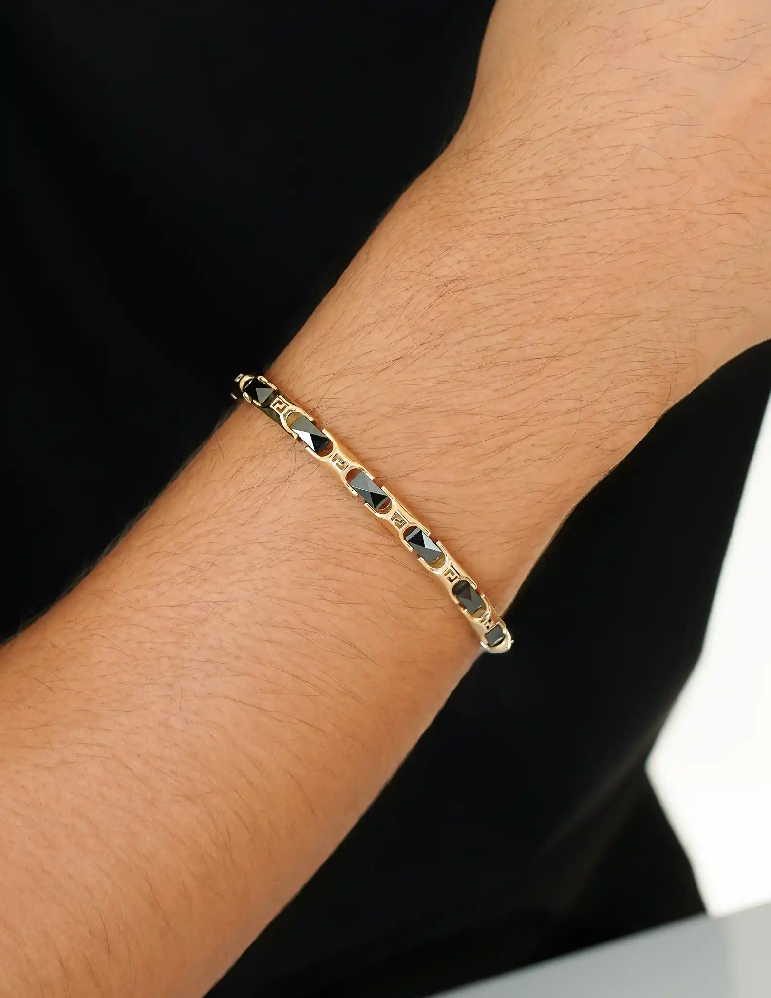 Altın Tasarım Erkek Bileklik