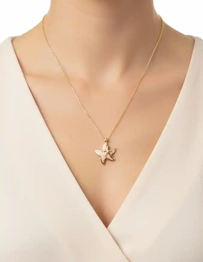 Aqualis İkili Deniz Yıldızı Kolye