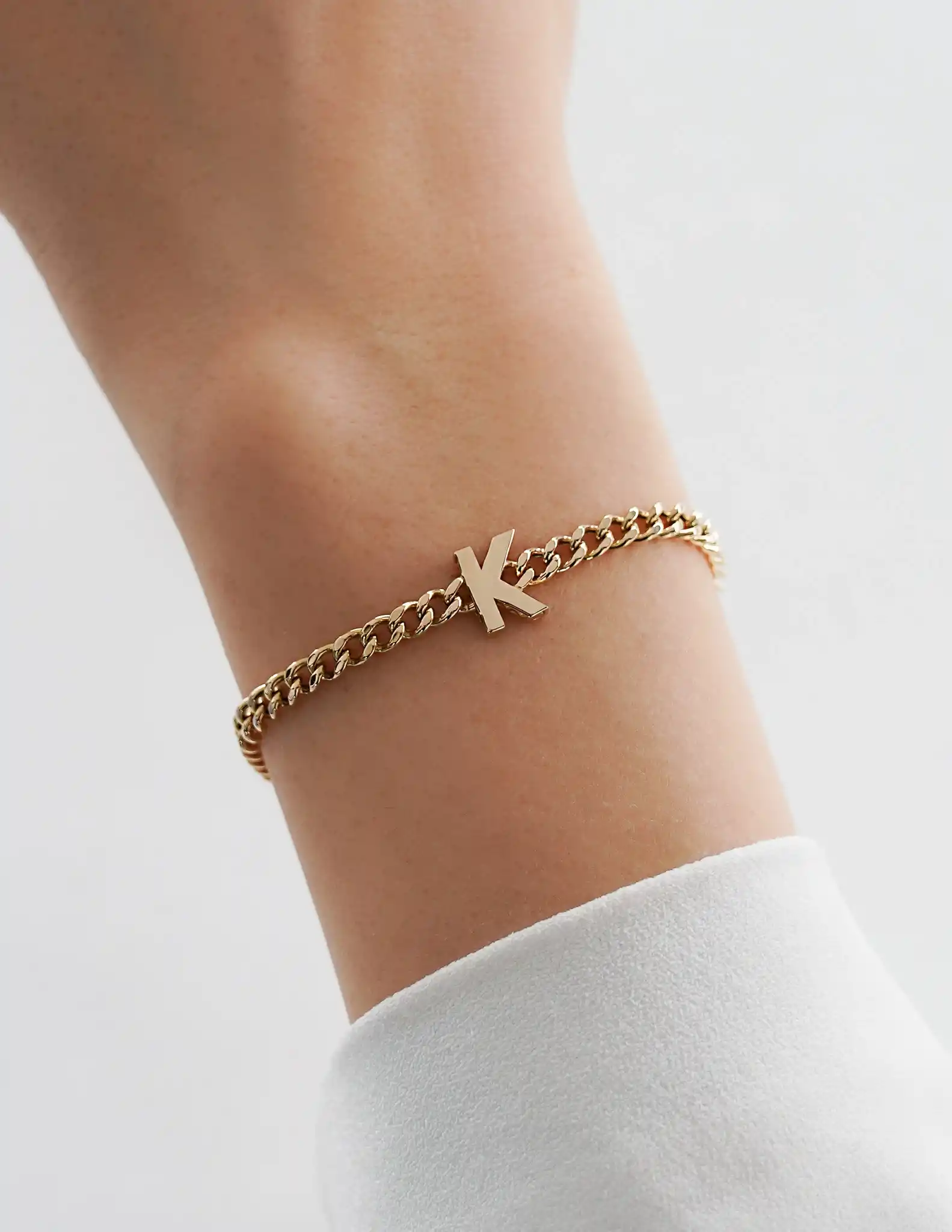 Gurmet Zincirli Harf Bileklik