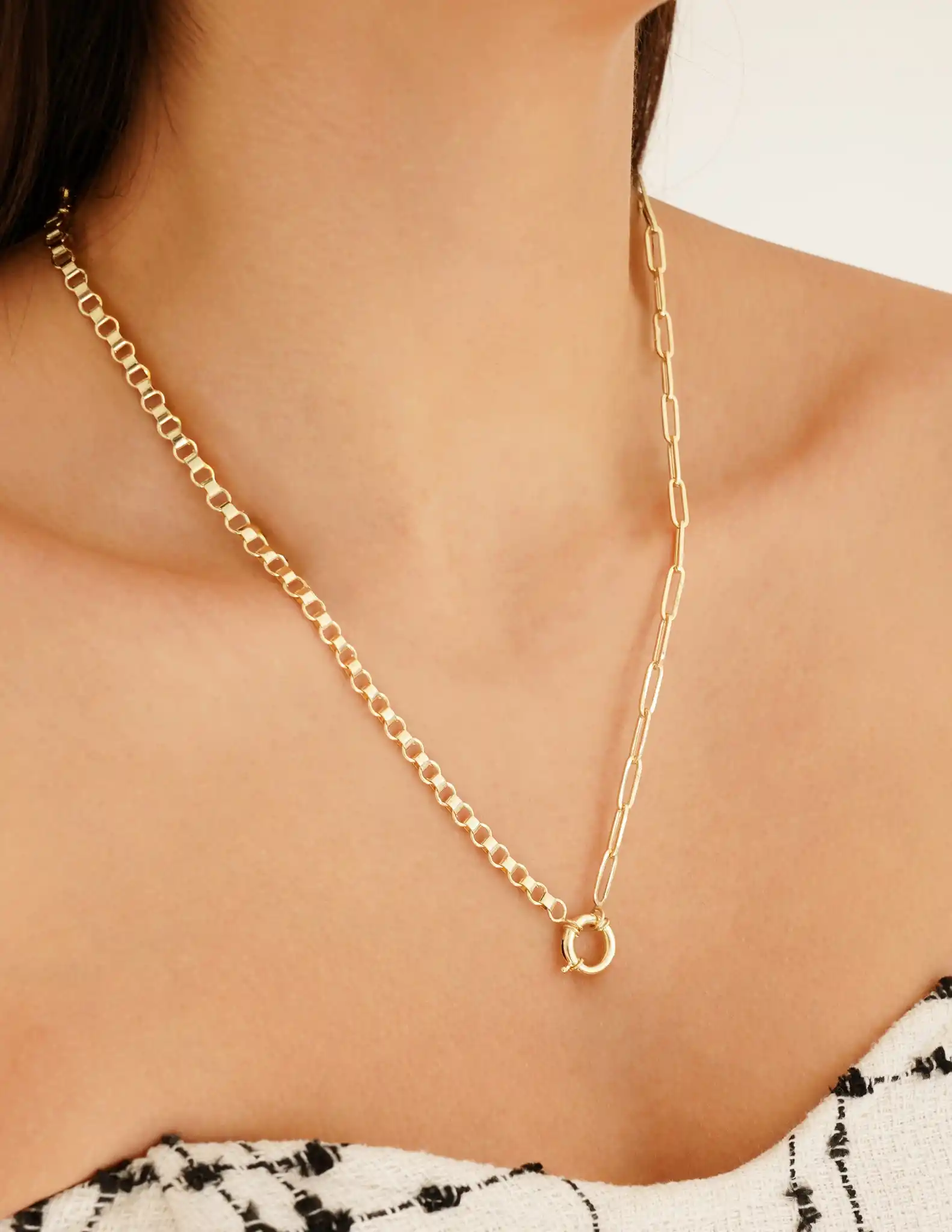 Altın Mix Zincir Kolye