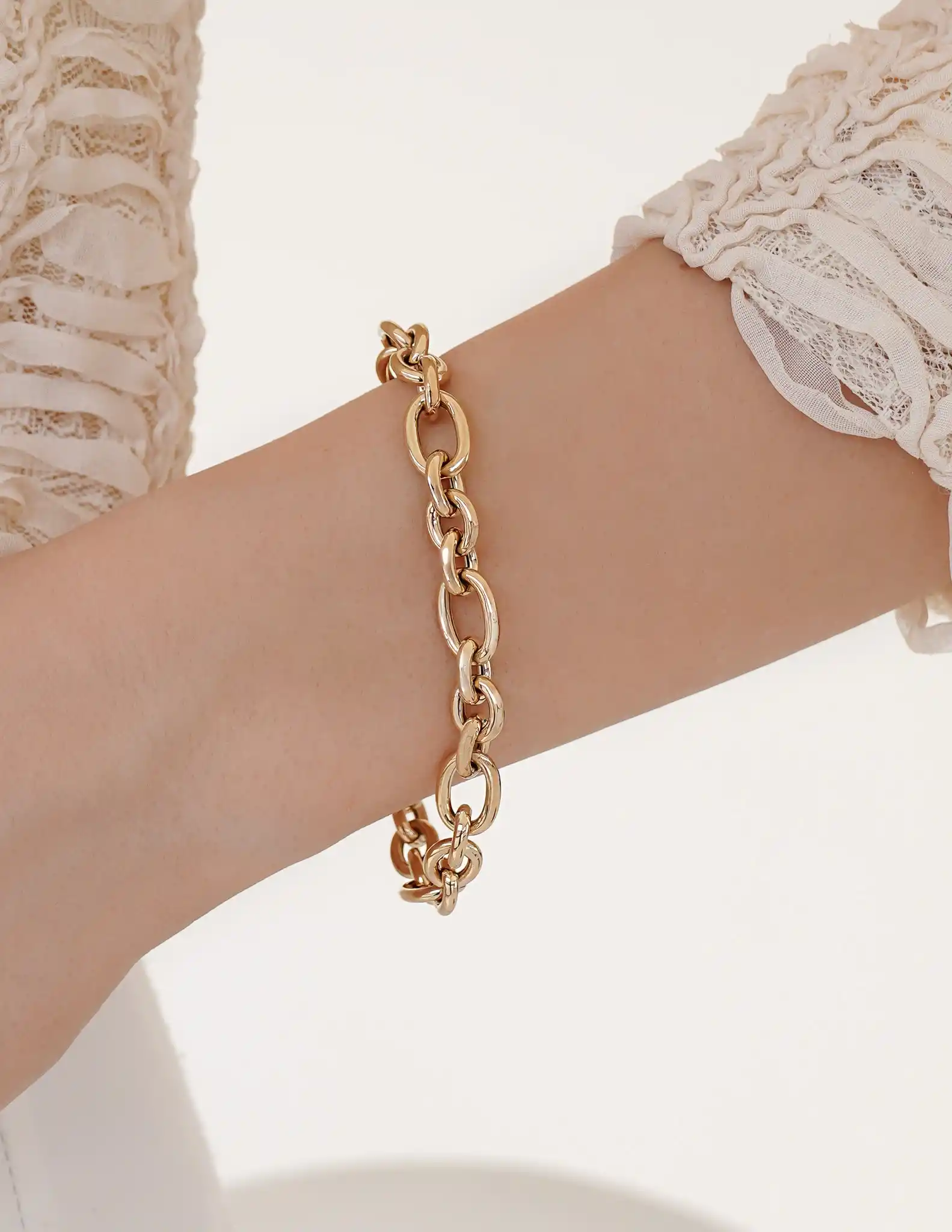 Mix Oval Zincir Bileklik