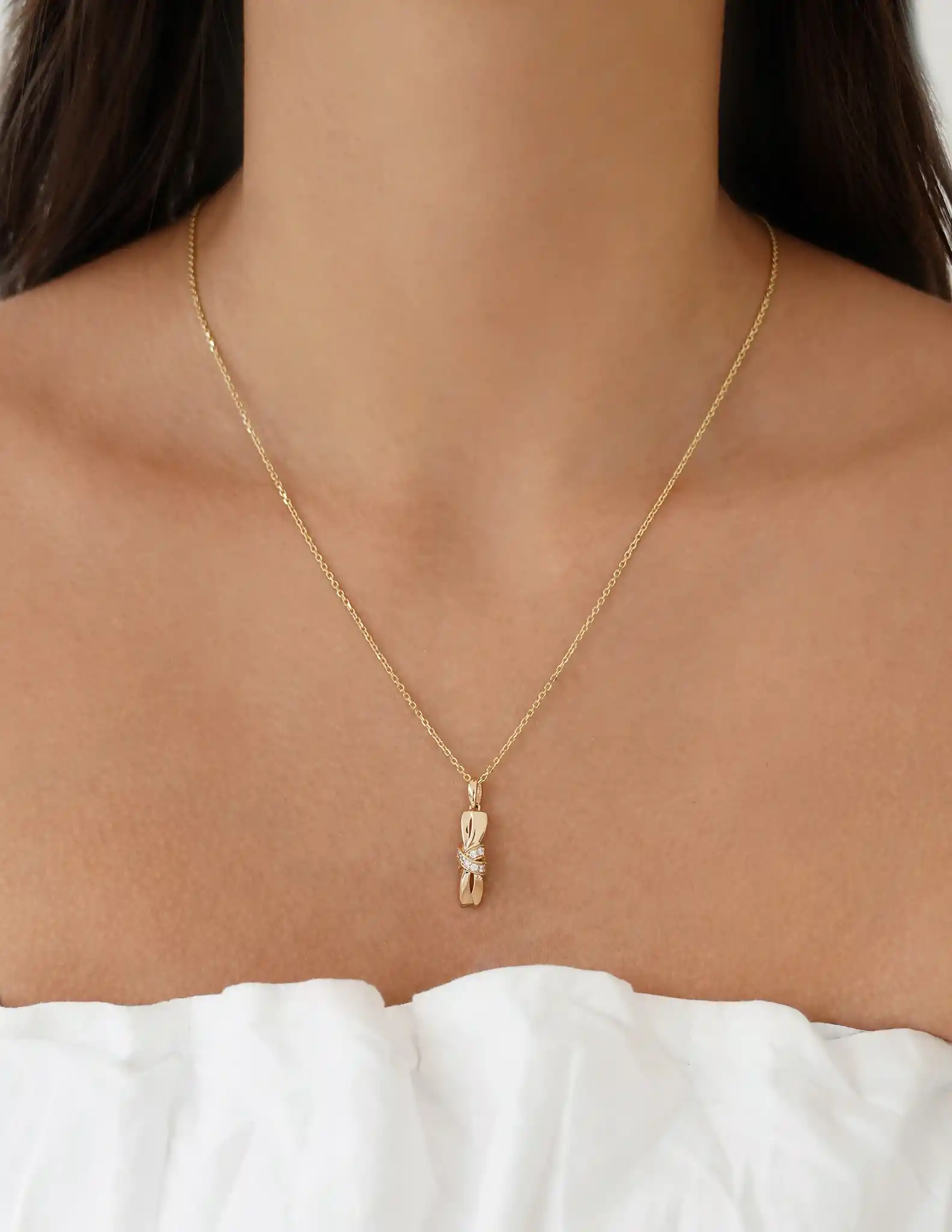 Taşlı Düğüm Kolye