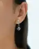 0.19 Ct. Pırlanta Taşlı Küpe