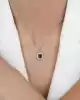0.27 Ct. Safir Ve Pırlanta Taşlı Kolye
