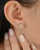 0.30 Ct. Pırlanta Tektaş Küpe