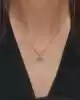 0.60 Ct. Elmas Gül Kolye