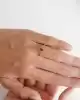0.60 Ct. Yakut ve Pırlanta Taşlı Vintage Yüzük