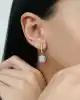 1.00 Ct. Pırlanta Baget Küpe