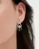 1.01 Ct. Zümrüt Ve Pırlanta Taşlı Küpe