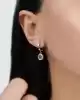 1.14 Ct. Zümrüt Ve Pırlanta Taşlı Küpe