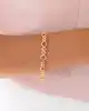 22 Ayar Altın Çiçek Motifli Bileklik
