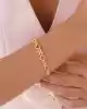 22 Ayar Altın Çiçek Motifli Bileklik