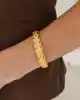 22 Ayar Altın Desenli Kelepçe Bileklik