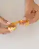 22 Ayar Altın Desenli Kelepçe Bileklik