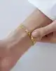 22 Ayar Altın Mini Toplu Petek Bileklik