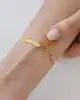 22 Ayar Altın Narina Hasır Bileklik