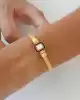 22 Ayar Baget Taşlı Hasır Bileklik