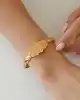 22 Ayar Desenli Altın Kelepçe Bileklik