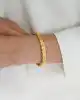 22 Ayar Desenli Altın Kelepçe Bileklik