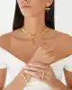 22 Ayar Fiyonk Model Hasır Kolye