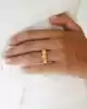 22 Ayar Fiyonk Model Hasır Yüzük