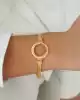 22 Ayar Hasır Çerçeve Bileklik