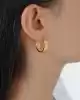22 Ayar Hasır Model Halka Küpe