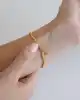22 Ayar Hologramlı Dalgalı Altın Bileklik