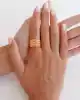 22 Ayar Mini Top Detaylı Altın Yüzük
