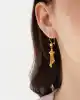 22 Ayar Mini Top Sallantılı Altın Küpe