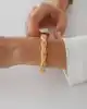 22 Ayar Mini Toplu Bold Kemik Model Kelepçe Bileklik