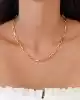 22 Ayar Taşlı Ataç Zincir Kolye