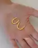 22 Ayar Taşlı Dörtgen Küpe