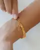 22 Ayar Taşlı Kelepçe Bileklik