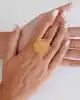 22 Ayar Telkari Altın Çiçek Yüzük