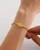 22 Ayar Tuğralı Altın Kelepçe Bileklik