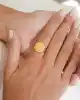 22 Ayar Tuğralı Altın Yüzük