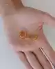 22 Ayar Zincir Model Halka Küpe