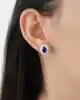 2.20 Ct. Safir ve Pırlanta Taşlı Küpe