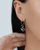 3.92 Ct. Elmas Taşlı Çiçek Küpe