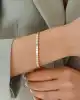 Mini Kareli Altın Bileklik