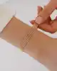 Sıra Çizgi Altın Bileklik