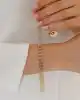 Sıra Çizgi Altın Bileklik