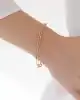 Taş Detaylı Ataç Zincir Bileklik