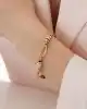 Beyaz Altın Detaylı Zincir Bileklik