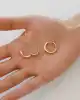 İkili Kıvrımlı Halka Küpe
