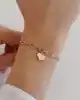 Kalp Sallantılı Mix Zincir Bileklik